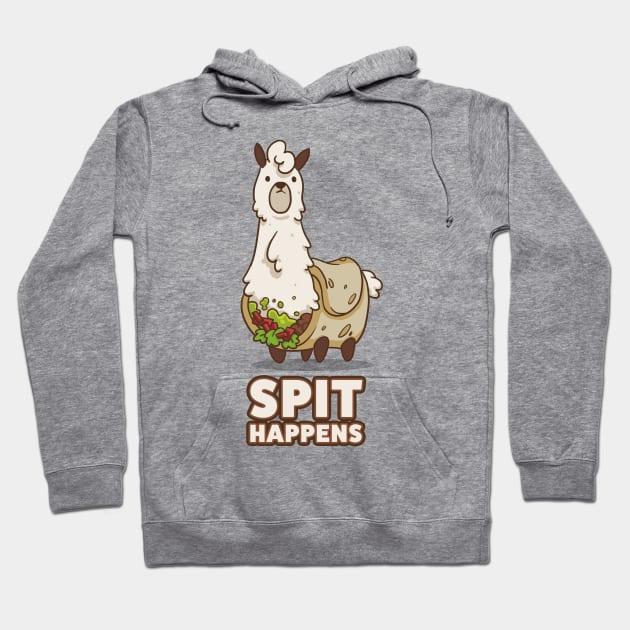 Alpaca Burrito - Spit Happens Hoodie by Feefafoozle